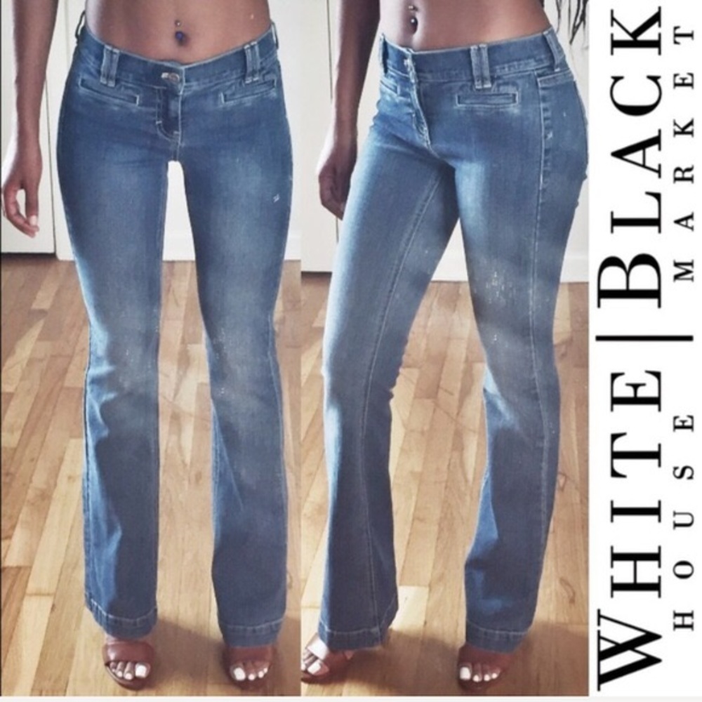 White House black market flare denim